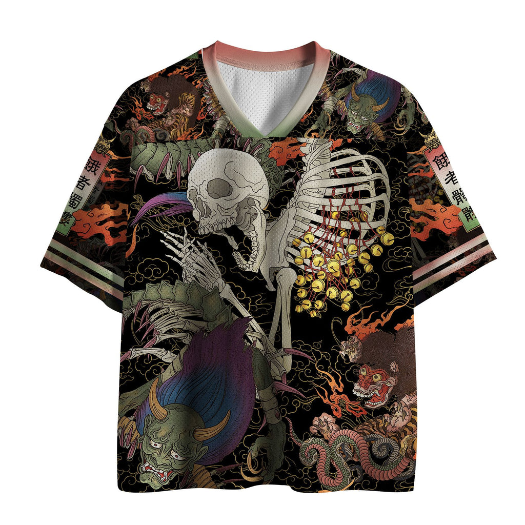 Japanese Yokai Mesh Jersey for Sports