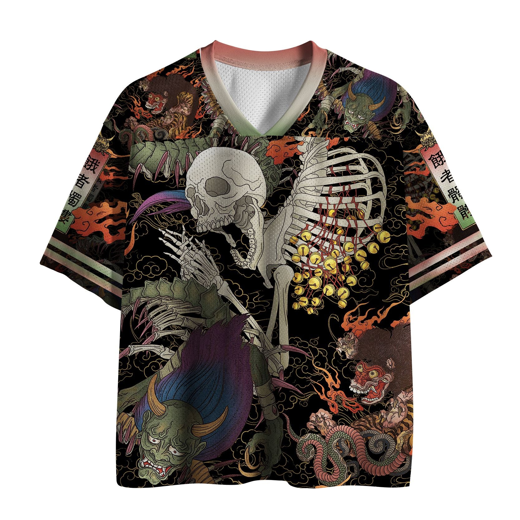 Japanese Yokai Mesh Jersey for Sports