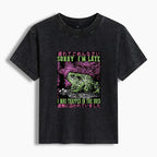 Kyoto Lion Washed Tee for Streetwear Style