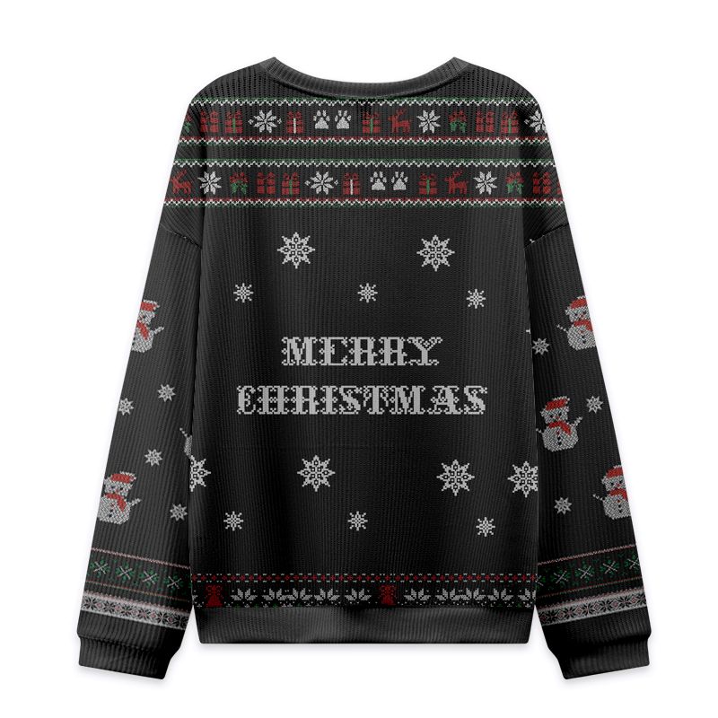 japanese cat christmas sweatshirt for men
