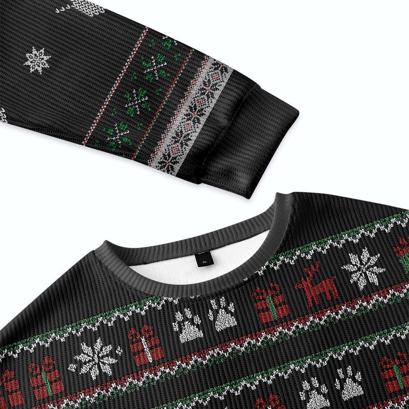 Kyoto-Lion The Arrested Cat Christmas Ugly Sweatshirt