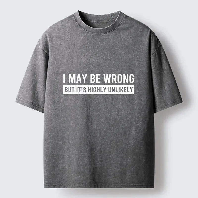 Kyoto-Lion No Mistakes Funny Washed T-Shirt