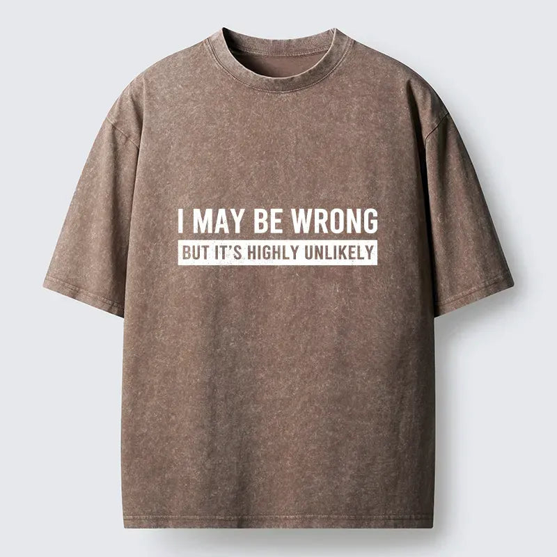 Kyoto-Lion No Mistakes Funny Washed T-Shirt