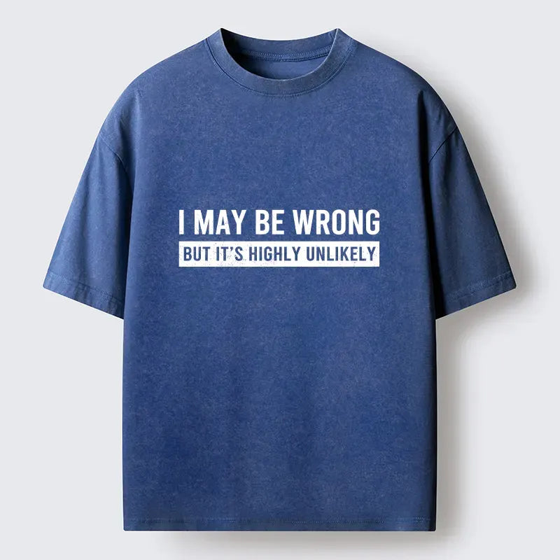 Kyoto-Lion No Mistakes Funny Washed T-Shirt