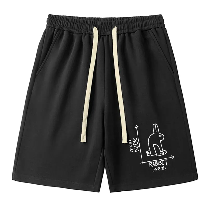 Japanese vintage style unisex shorts for vacation