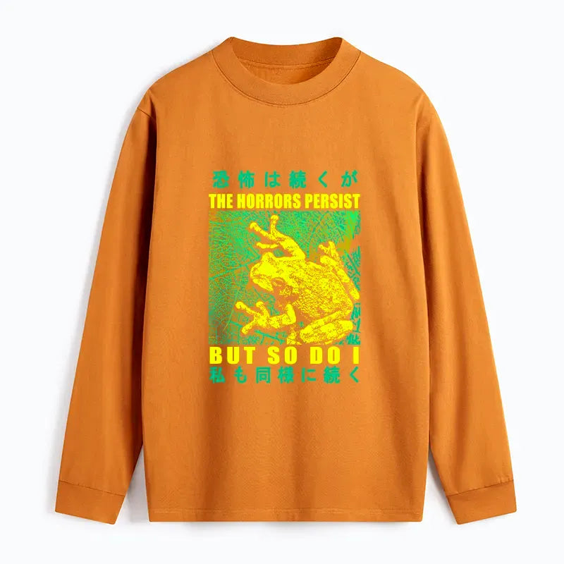 Japanese classic long sleeve t-shirt for daily wear