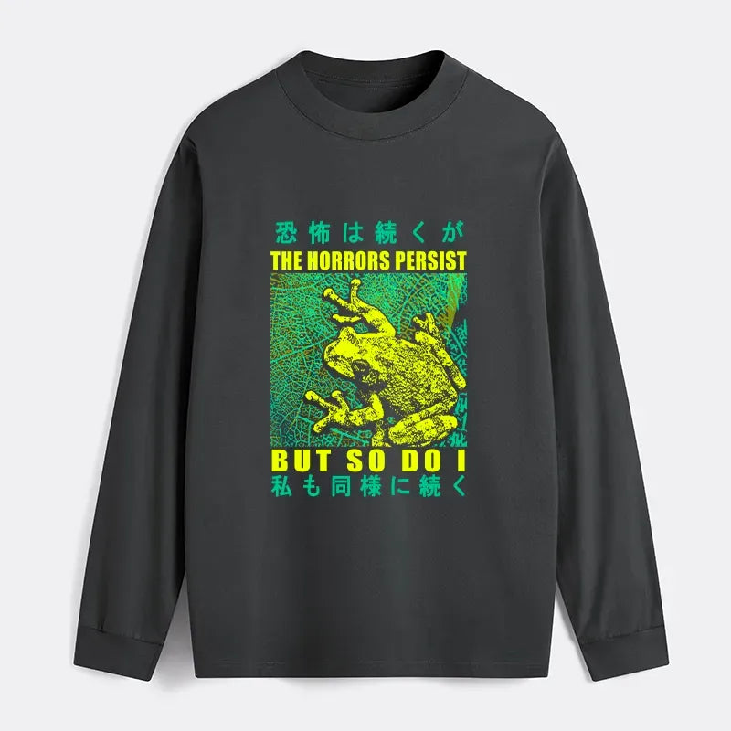 Japanese classic long sleeve t-shirt for daily wear