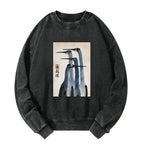 Japanese Style Crane Sweatshirt Best Seller