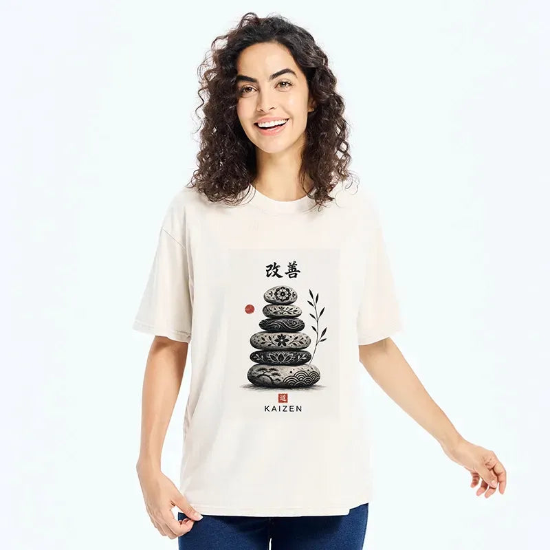 Washed unisex t-shirt for daily wear