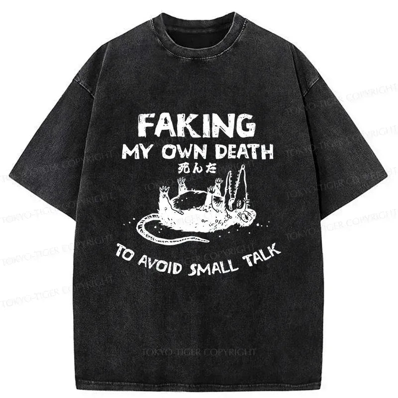 Kyoto Lion Washed T-Shirt for Daily Wear