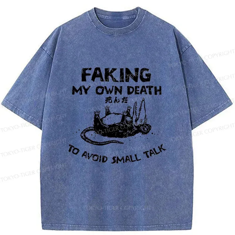Kyoto Lion Washed T-Shirt for Daily Wear
