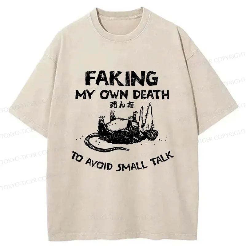 Kyoto Lion Washed T-Shirt for Daily Wear