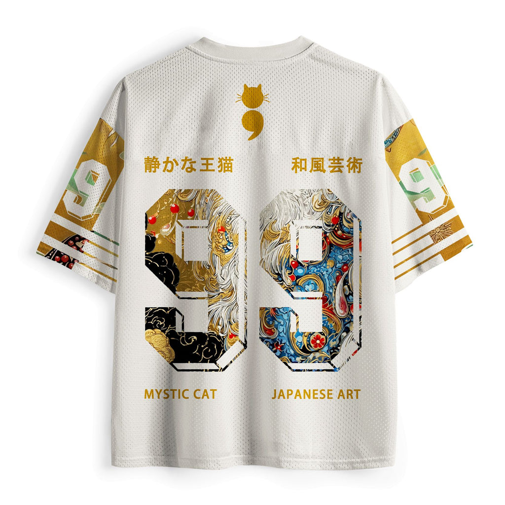 Japanese Cat Mesh Jersey for Sports