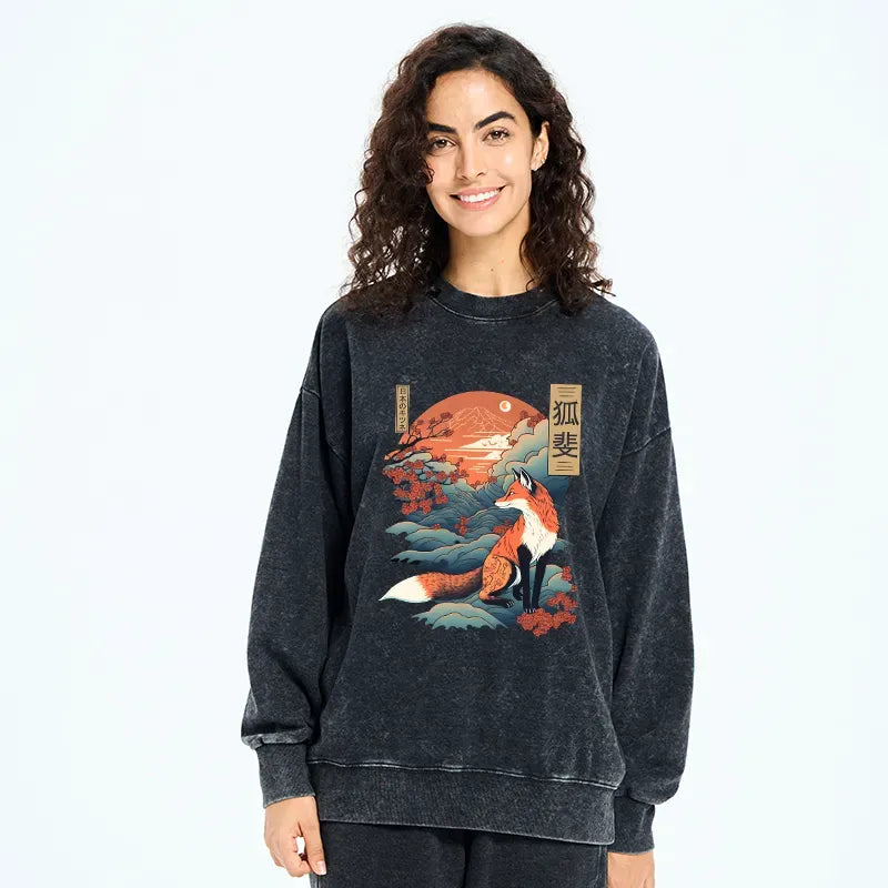 Washed Unisex Sweatshirt for Daily Wear