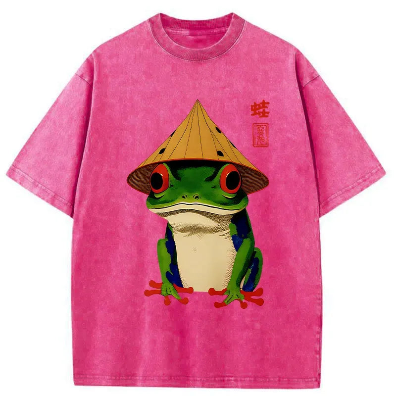 Kyoto-Lion Japanese Poison Frog Washed T-Shirt