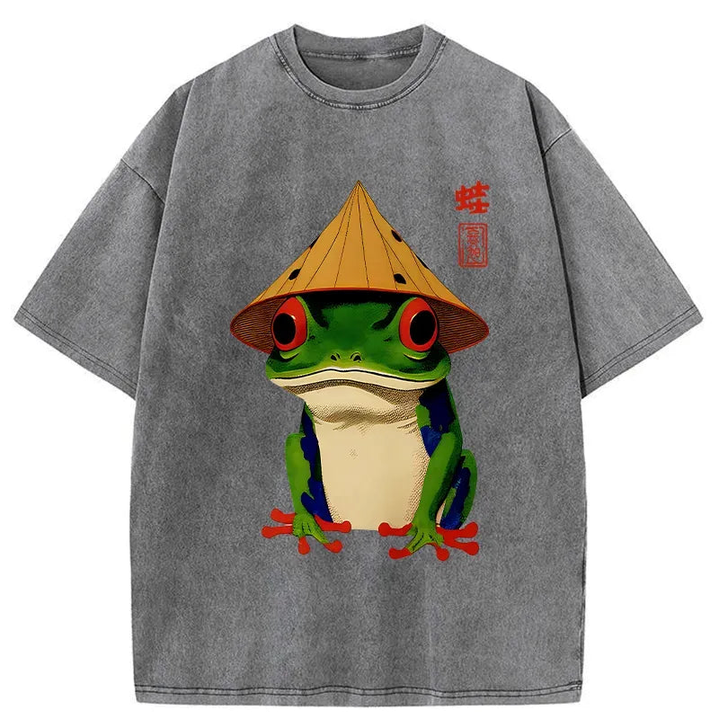 Vintage Japanese Frog T-Shirt for Gift