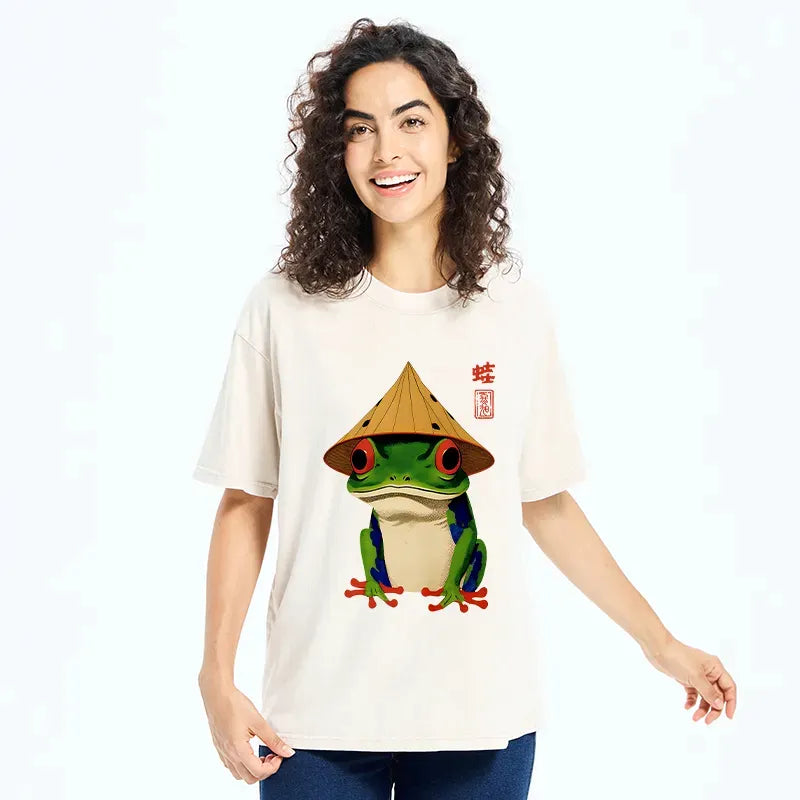 Washed Japanese Frog T-Shirt Best Seller
