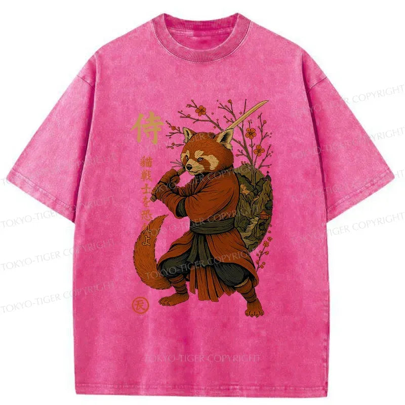 Washed Cotton Samurai T-Shirt for Summer