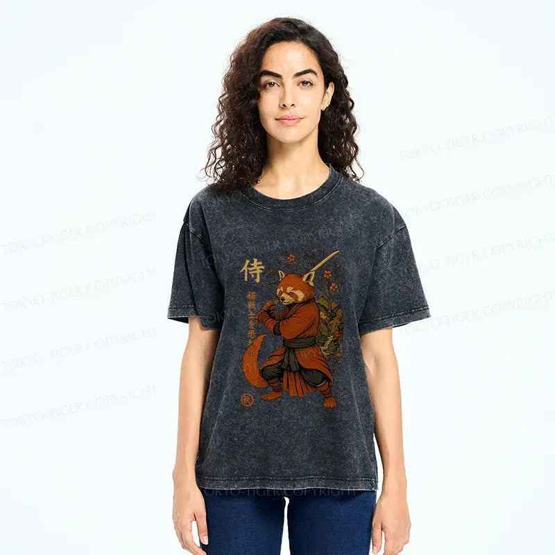 Red Panda Samurai Shirt on Sale