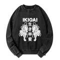 Kyoto-Lion Japanese Chain Tiger Washed Sweatshirt