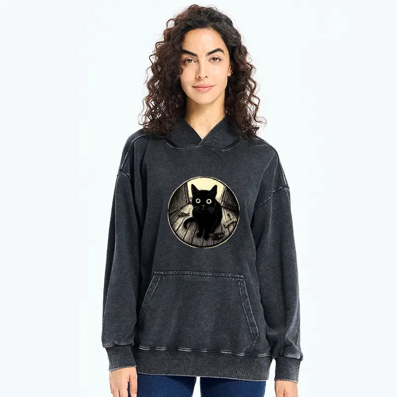 Black Cat Hoodie for Daily Wear