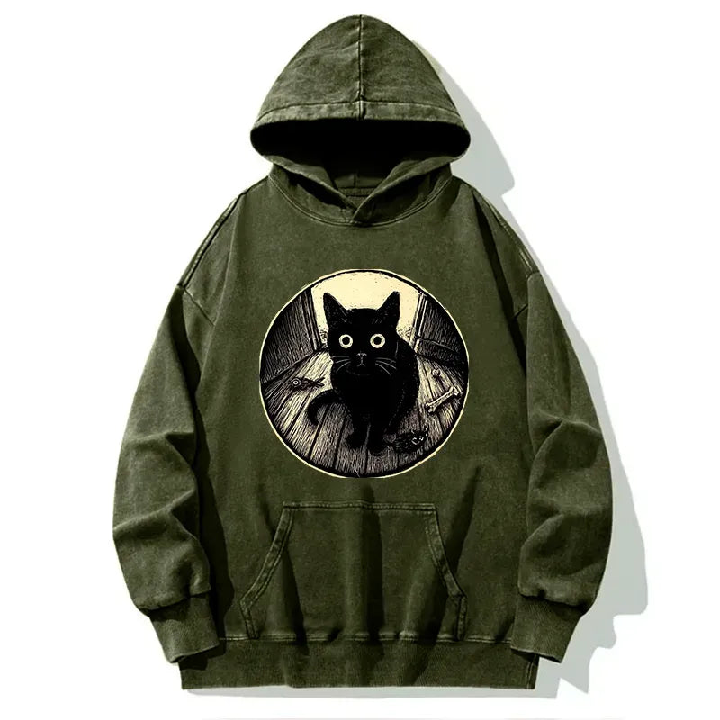 Black Cat Hoodie for Daily Wear