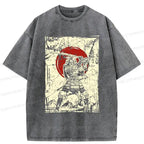 japanese samurai retro t shirt on sale