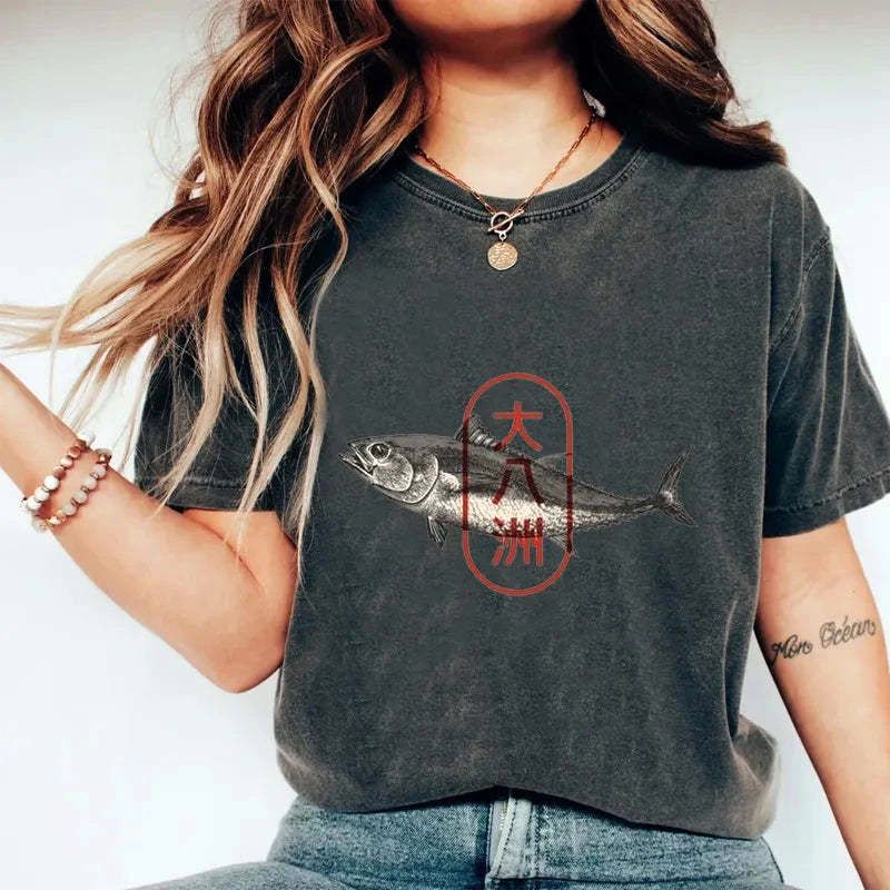 Kyoto Lion Sushi Fish T-Shirt