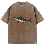 Japanese Washed T-Shirt for Daily Wear