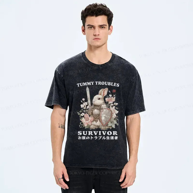 Japanese Kyoto-Lion Unisex Cotton Tee