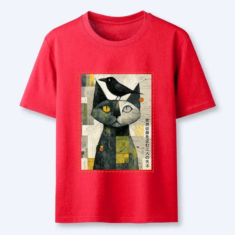 Kyoto-Lion The Cat And The Crow Are Planning To Rule The World Classic T-Shirt