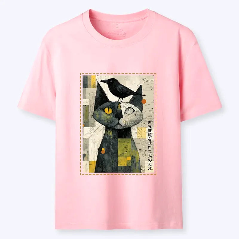 Kyoto-Lion The Cat And The Crow Are Planning To Rule The World Classic T-Shirt