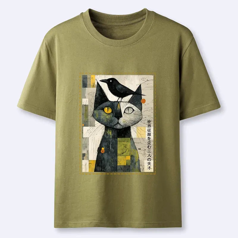 Ukiyo-e Cat T-Shirt for Festival