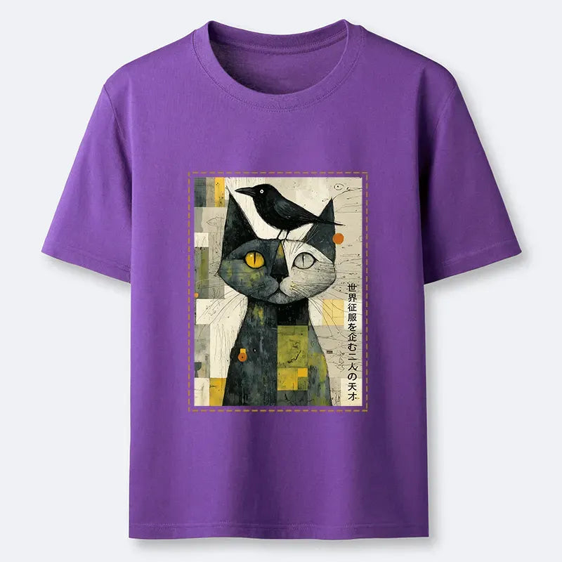 Ukiyo-e Cat T-Shirt for Festival