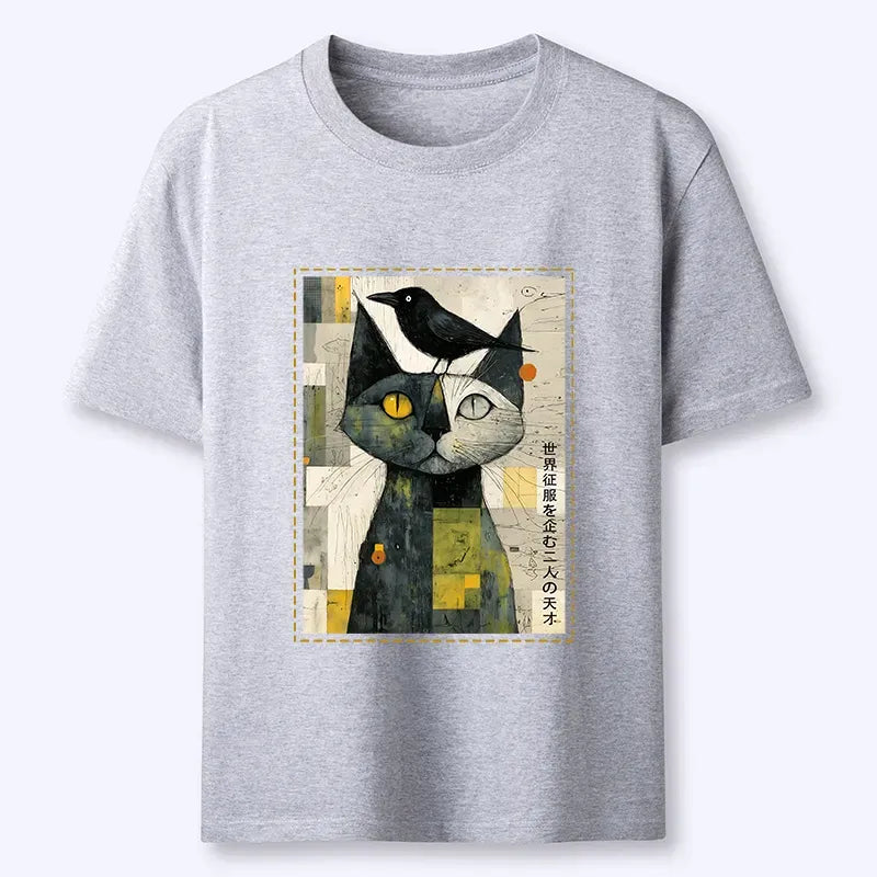 Kyoto-Lion The Cat And The Crow Are Planning To Rule The World Classic T-Shirt