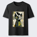 Funny Cat and Crow T-Shirt Gift Idea