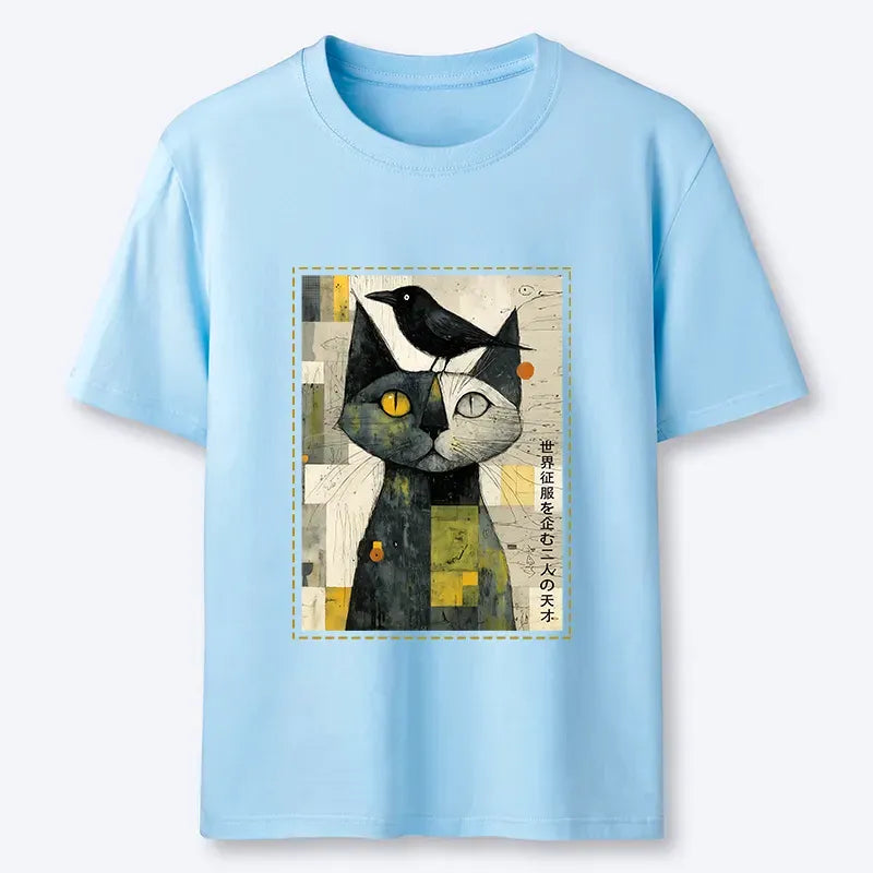 Ukiyo-e Cat T-Shirt for Festival