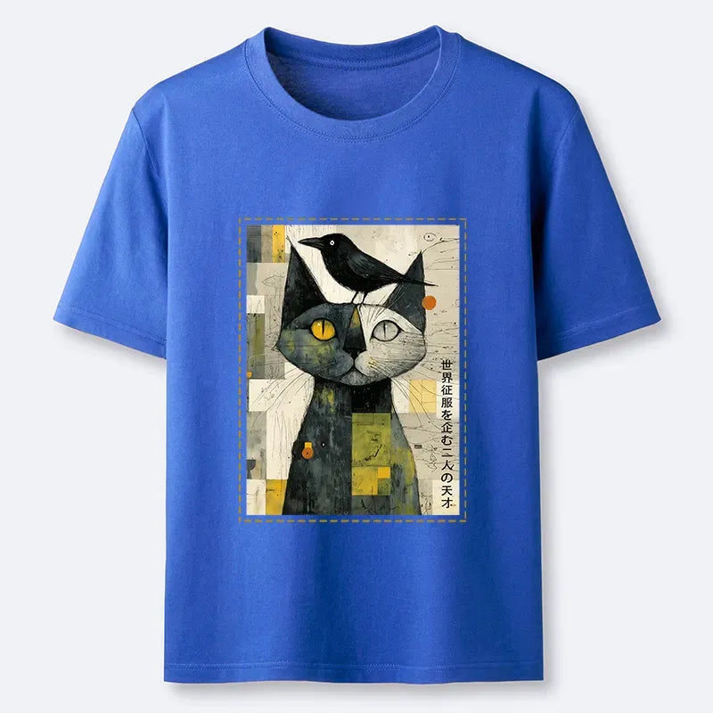 Kyoto-Lion The Cat And The Crow Are Planning To Rule The World Classic T-Shirt