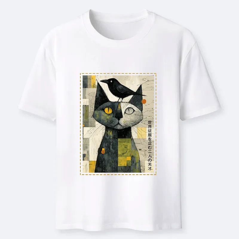 Ukiyo-e Cat T-Shirt for Festival