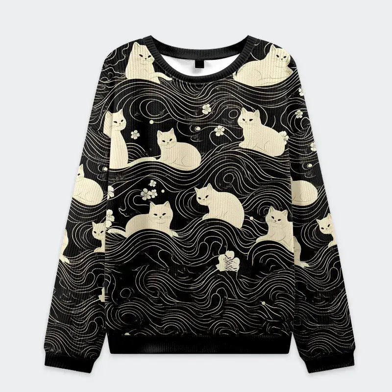 Kyoto Lion Cat Holiday Sweatshirt Gift Idea