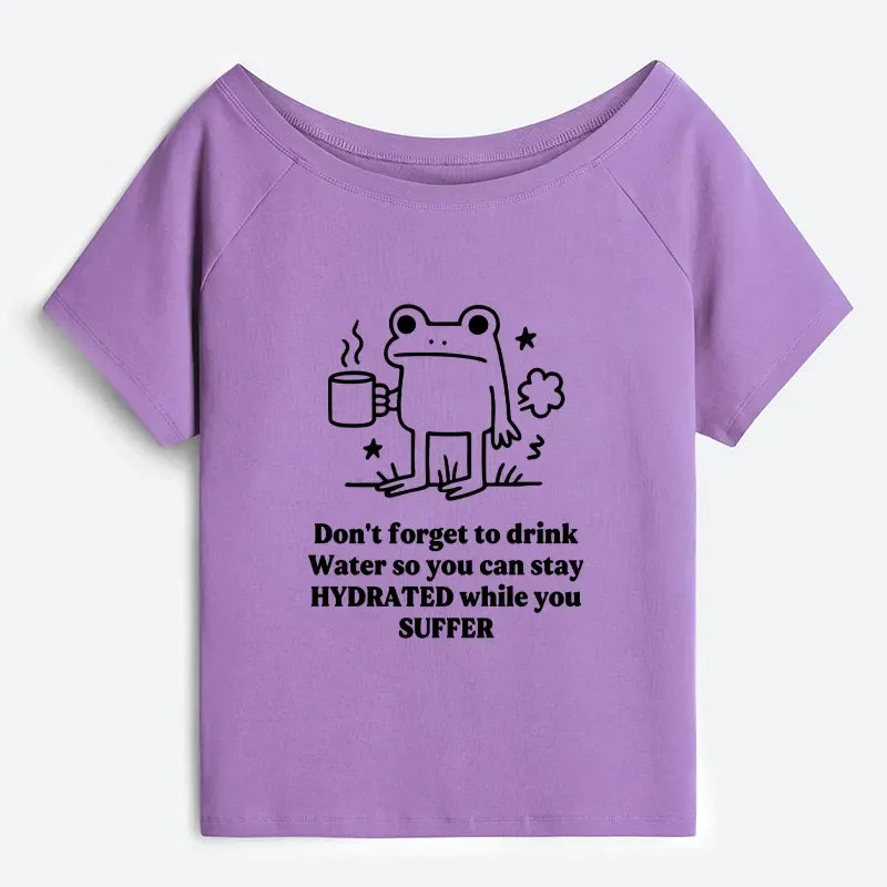 Funny Japanese Frog Drink Water T-Shirt