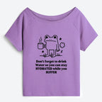 Funny Japanese Frog Drink Water T-Shirt