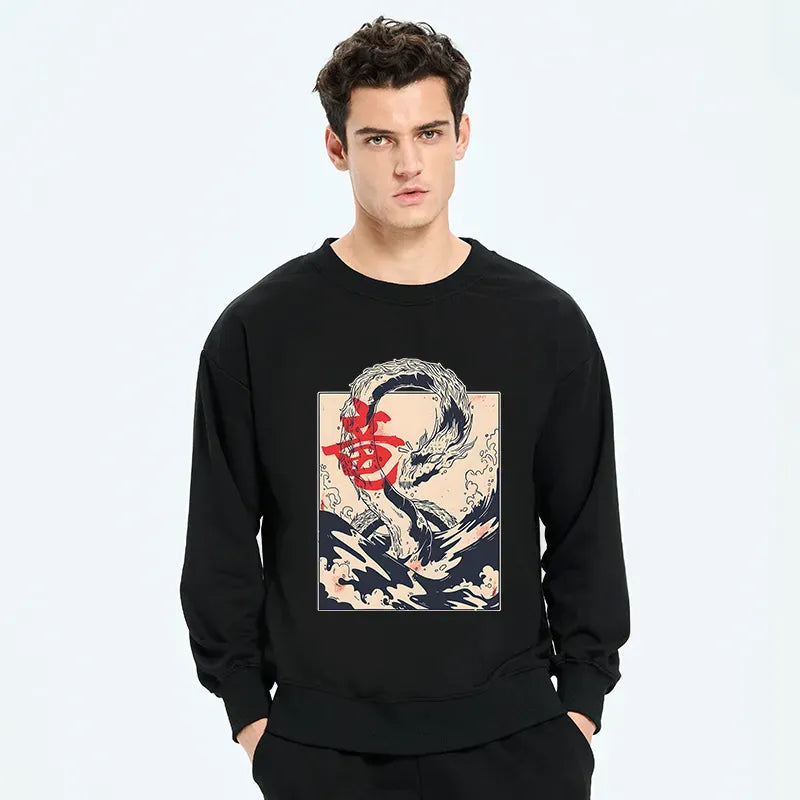 Kyoto Lion Sea Dragon Hoodie for Holiday