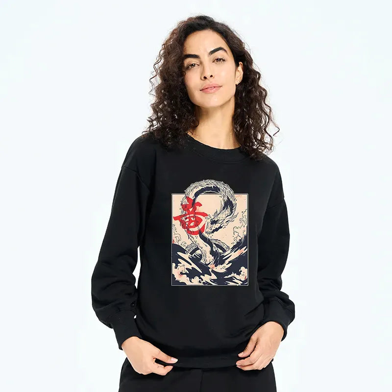 Kyoto Lion Sea Dragon Hoodie for Holiday