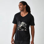 Kyoto-Lion Panda Samurai Warrior V-Neck Classic T-Shirt