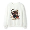 Unisex Samurai Cat Sweatshirt for Beach