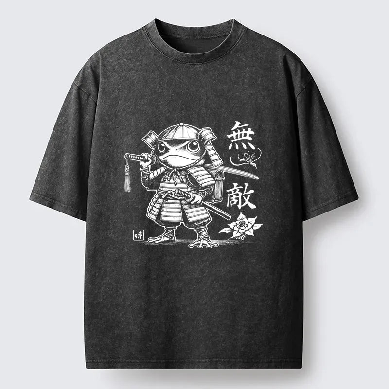 Samurai Frog T-Shirt for Streetwear