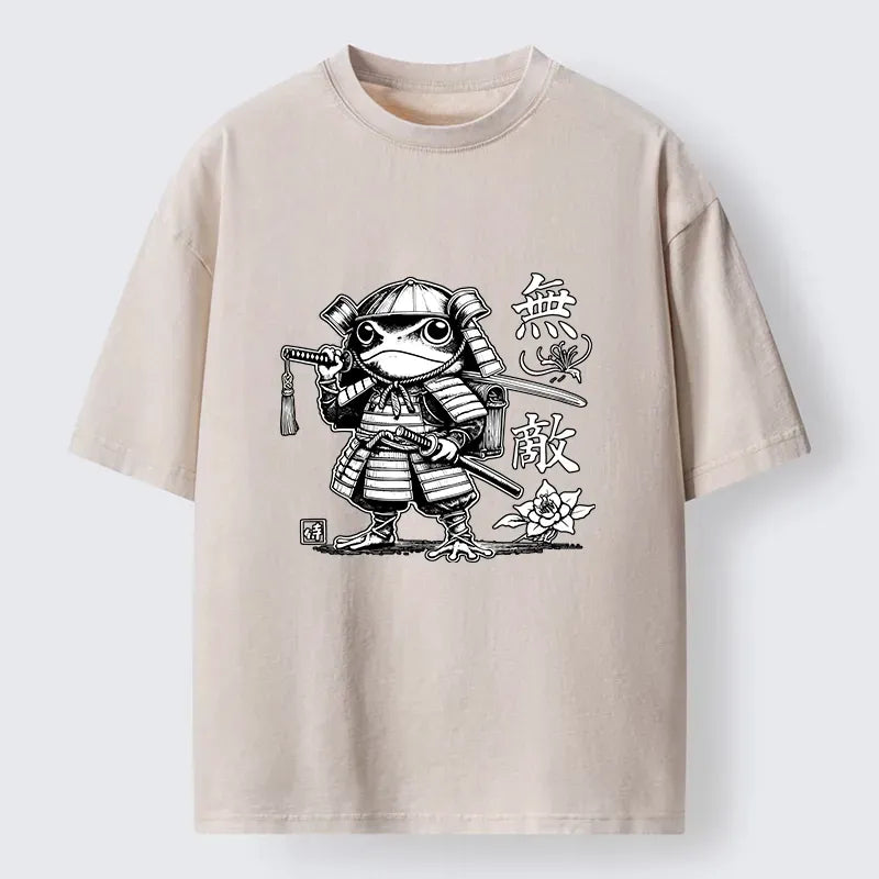 Samurai Frog T-Shirt for Streetwear