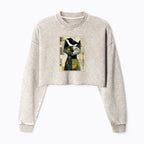 Vintage Cat Crow Sweatshirt Streetwear