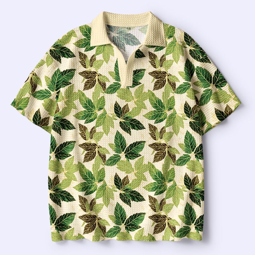 Unisex crochet polo shirt with free shipping